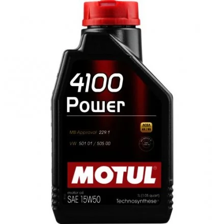 Olej silnikowy MOTUL 4100 Power, SAE 15W50 (1L)