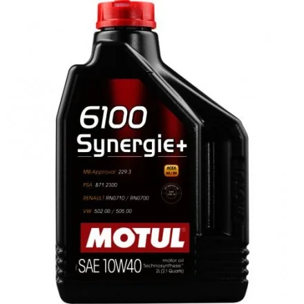 Olej silnikowy MOTUL 6100 Synergie+, SAE 10W40 (2L)