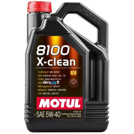 Olej silnikowy MOTUL 8100 X-clean C3, SAE 5W40 (5L)