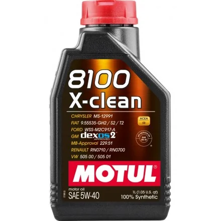 Olej silnikowy MOTUL 8100 X-clean C3, SAE 5W40 (1L)