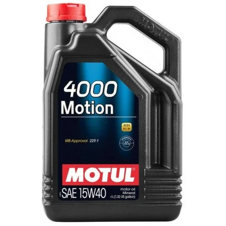 Olej silnikowy MOTUL 4000 Motion, SAE 15W40 (4L)