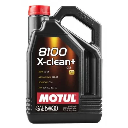 Olej silnikowy Motul 8100 X-clean+, SAE 5W30 (5L)